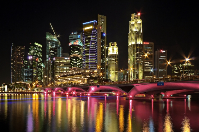 シンガポールの夜景
