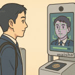 入国審査で顔認証自動ゲートを使う日本人男性