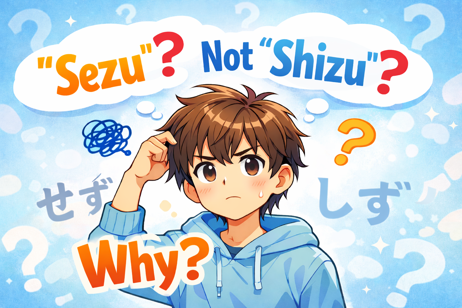 Why is it せず and not しず?